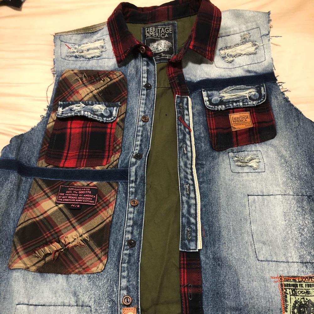 Heritage america vest shirt/jacket  size XL men’s